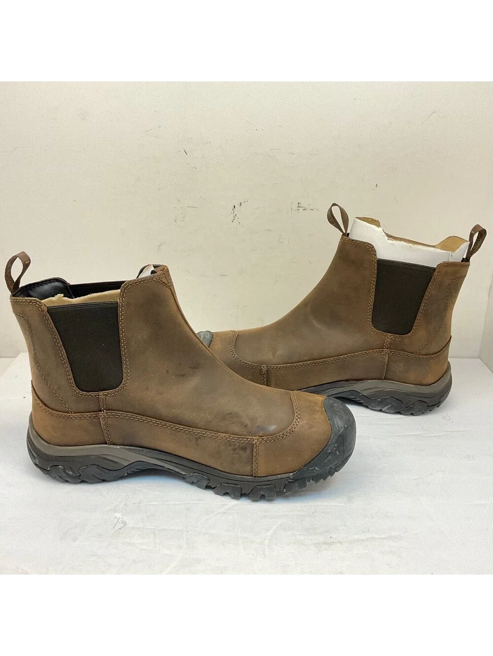KEEN Men’s Slip-On Anchorage III WP Casual Boots 1017790 Earth/Mulch Size 9M